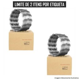 Cerca Concertina Simples - Ouriço Simples com 31,5cm de diâmetro, Rende aprox. 20 Mts de muro - 2