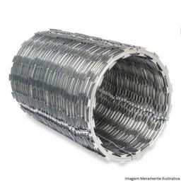 Cerca Concertina Simples - Ouriço Simples com 45cm de diâmetro, Rende aprox. 40 Mts de muro - 3