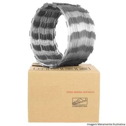 Kit Concertina Simples - Ouriço Simples com 31,5 cm de diâmetro, Rende aprox. 40 Mts de muro - 3 Kit Concertina Simples - Ouriço Simples com 31,5 cm de diâmetro, Rende aprox. 40 Mts de muro - 3