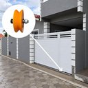 Ver imagem 4 de Kit 2 Roldanas Porta de Correr Laranja 20mm Nylon V 2,5 Polegadas de Toni Bucha e Parafuso
