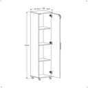 Ver imagem 5 de Armário Multifuncional 01 Porta C/ Chave Freijó