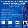 3 Varas Telescópicas Tsuna 400 3,00 m 6 Gomos (Pague 2 Leve 3) - 5