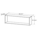 Ver imagem 3 de Nicho Organizador Infantil para Brinquedos Multiuso NI7030 70x30cm Branco - Art In Móveis
