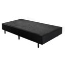 Ver imagem 1 de Cama Box Base Universal Solteiro Preta (88x188x25) - Plumatex