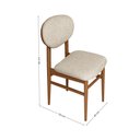 Ver imagem 3 de Kit 2 Cadeiras Sela Horse Collection Linho Mescla Bege