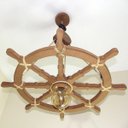 Ver imagem 3 de Lustre Luminária Pendente 65cm Leme de Navio Rústico 1b