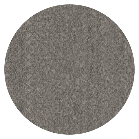 Tapete Redondo Luxemburgo Linha Jacquard Cinza 71% Algodão 29% Poliéster Base Antiderrapante Sofisti