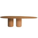 Ver imagem 1 de Mesa de Jantar Oásis Orgânica Cilíndrica Freijó 198x122 Cm