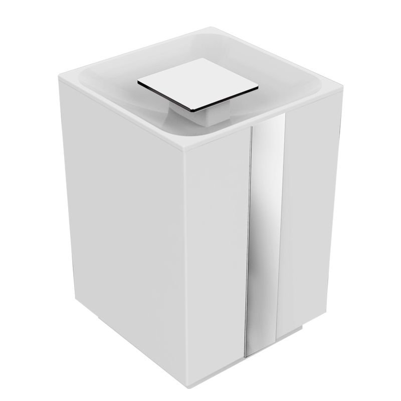 Ver imagem 1 de Lixeira One 5l Cromo Preto - Ba0282 - Zen