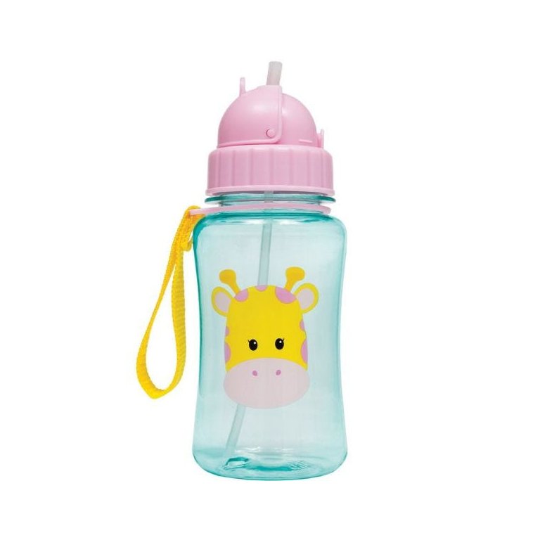 Garrafinha Com Canudo Animal Fun Girafa buba baby
