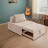 4 em 1 Poltrona, Puff, Chaise e Cama Ares Rosé Estofama - 5