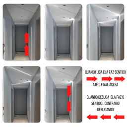 Fita De Led 5M Com Luz Efeito Sequencial Vai E Volta Para Perfil De Led Para Parede Teto De Apartame - 4