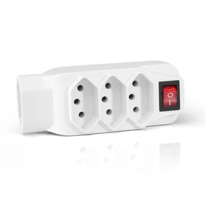 Adaptador L Multilaser WI246 Novo Padrao 4 Tomadas