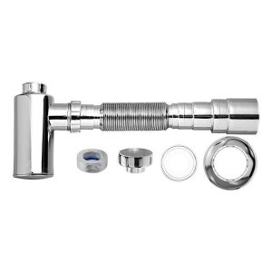 Sifão Copo Cromado para Lavatório 031702 Blukit