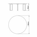 Ver imagem 5 de Kit Mesa de Centro e Lateral Chanfrada Pes Madeira Nero Preto Artesano Nero Preto
