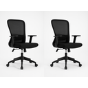 Ver imagem 1 de Kit 2 Cadeiras de Escritório Diretor Pulse - Preta