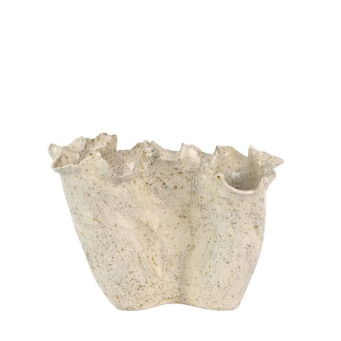 Vaso em Cerâmica 22635 Bege Mart