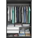 Ver imagem 2 de Guarda Roupa 2 Porta de Correr 2 gavetas Roma - Quarta Divisão:Onix