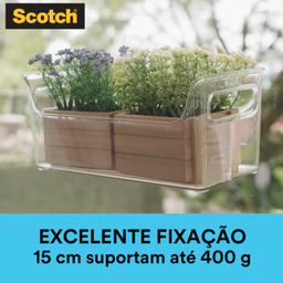 Fixa Forte Transparente 12mm X 2 Mts 3m Suporta até 400g 15cm - 5