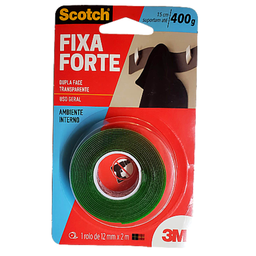Fixa Forte Transparente 12mm X 2 Mts 3m Suporta até 400g 15cm - 1
