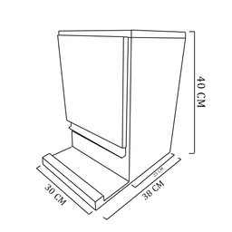 Suporte Baú Para Bike Branco Em Mdf - 4