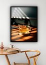 Ver imagem 1 de Quadro Decorativo Xícara de Chá Sol - 70x50cm:moldura Preta