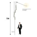 Ver imagem 3 de Lustre Pendente para Sala Pé Direito Duplo Sp-focus Marfim