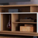 Ver imagem 3 de Rack para Sala de Estar Tv 75 Pol com Rodízios Laguna C04 Freijó Off White - Lyam Decor