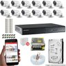 Kit CFTV 12 Câmeras Hikvision DVR 16 canais DS-7216 HD 500GB - 1