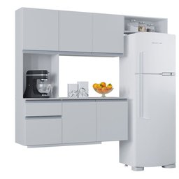 Kit Cozinha Suspensa Mel Armário e Balcão 180cm Poquema Móveis - 2