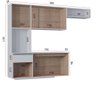 Kit Cozinha Suspensa Mel Armário e Balcão 180cm Poquema Móveis - 4