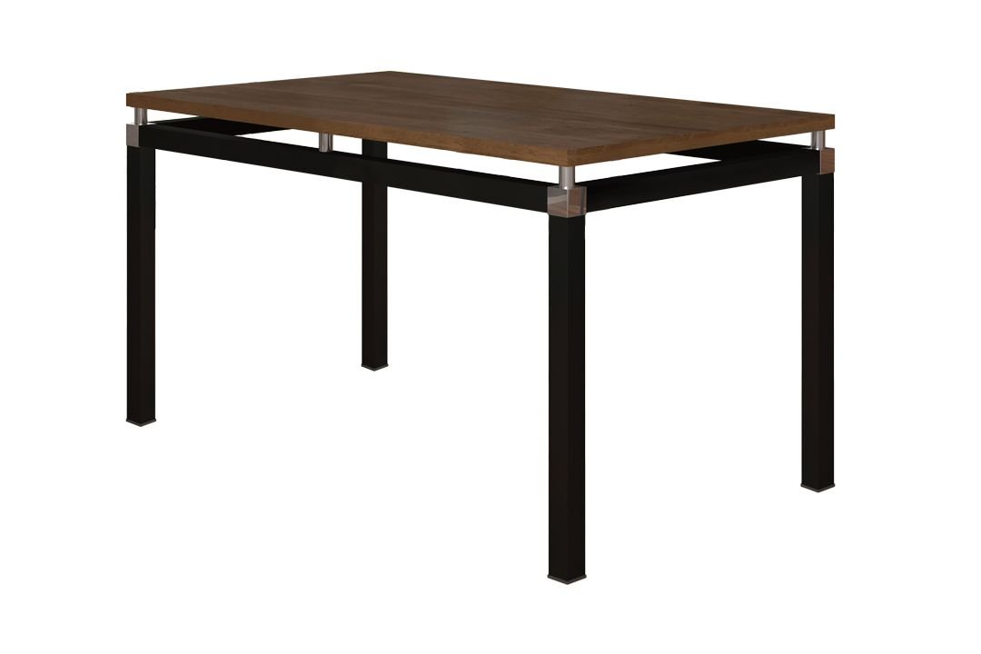 Conjunto Mesa Copenhague 6 Cadeiras Copenhague Preto Fosco / Branco Floral - 4