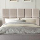 Ver imagem 3 de Cabeceira Cama Box Solteiro Estofada Poliana 90 Cm Suede:bege