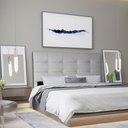 Ver imagem 2 de Cabeceira King 1,95m Roma Corano - Pallazio - Cinza