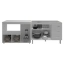 Ver imagem 5 de Armário Cozinha Balcão Gabinete de Pia 120 Cm Bruna e Balcão Lilian para Microondas e Forno Elétrico