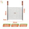 Grelha Moeda Galvanizada Aço Carbono 50x40 Churrasco - 4