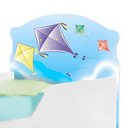 Ver imagem 4 de Bicama Infantil Pipa com Colchões Cama Auxiliar Bordas Arredondadas MDF Branco Cambel Móveis