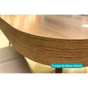 Ver mais imagens de Conjunto: Mesa Sala Jantar Stellar 1599 Aço C/ Tampo Madeirado 100cm e 4 Cadeiras Soft Preto/nogal