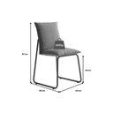 Ver imagem 4 de Conjunto: Mesa Sala Jantar Stellar 1599 Aço C/ Tampo Madeirado 100cm e 4 Cadeiras Soft Preto/nogal