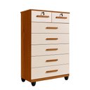 Ver imagem 4 de Cômoda Barcelona 7 Gavetas Cinamomo/Off White Benetil