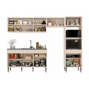 Ver imagem 5 de Armário Cozinha Modulada Completa 281,5cm Milano Multimóveis MP2397 - Vanilla