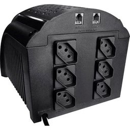 Estabilizador TS Shara 265 EVS Line 1000VA Mono 220V 6 Tomadas Preto - 1