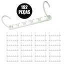 Ver imagem 1 de Suporte Cabideiro Organizador 192 peças Roupas Multifuncional Cabide Espaço Compacto Divisoria