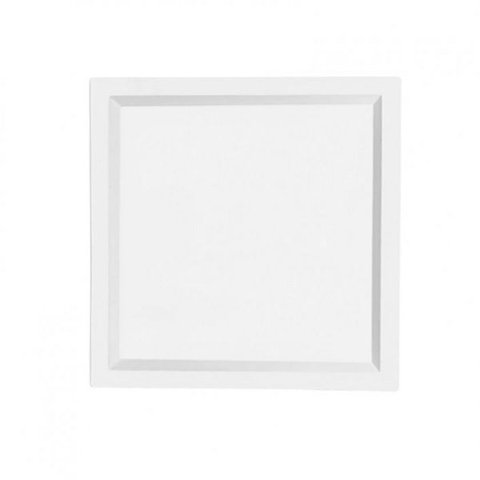 Plafon Led Embutir Quadrado Recuado Kais 36w 3000k 2800lm Branco Abs-nordecor