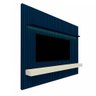 Painel Ripado Para Tv 85 Polegadas Azul Acetinado Off White Jax Shop Jm - 2