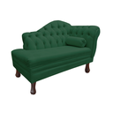 Ver imagem 3 de Recamier Sofá Esquerdo Larissa 120cm Sala Veludo Verde - Incasa Decor