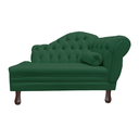 Ver imagem 1 de Recamier Sofá Esquerdo Larissa 120cm Sala Veludo Verde - Incasa Decor