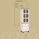 Ver imagem 5 de Cozinha Compacta Retrô 4 Peças Off/ White Nogueira Modelo 006