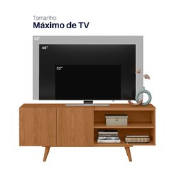 Rack Aldan para Tv "55 2 Portas - Colibri - Freijo - 7