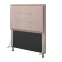 Ver imagem 1 de Cabeceira Onix Cama Box Solteiro 90cm Suede Bege